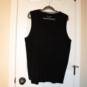 NWOT Black Eyelet Knit Sleeveless Sweater